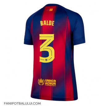 Barcelona Alejandro Balde #3 Tricou Fotbal Replică 2025-26 Femei Acasa